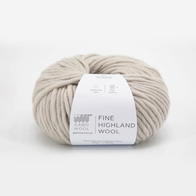 Włóczka, Gabo Wool Fine Highland Wool, AM 8412 migdałowy
