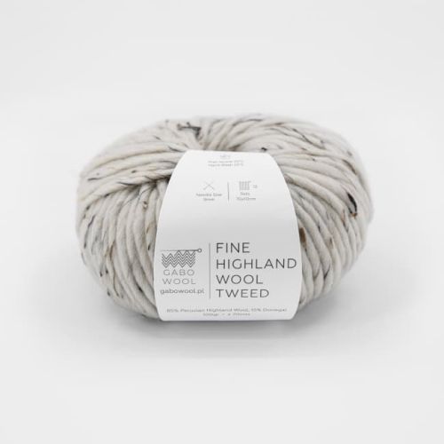Włóczka, Gabo Wool Fine Highland Wool Tweed, T100 naturalny