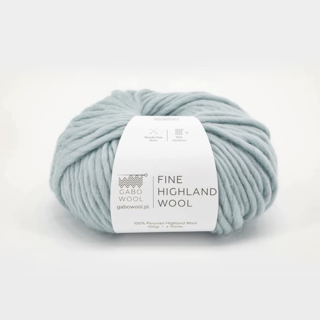 Włóczka, Gabo Wool Fine Highland Wool, AZ8726 akwamaryna