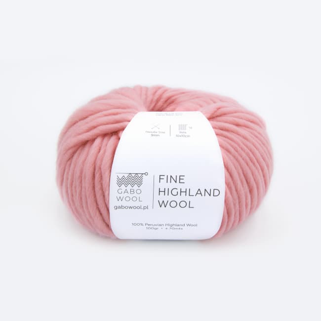 Włóczka, Gabo Wool Fine Highland Wool, 2244 róż