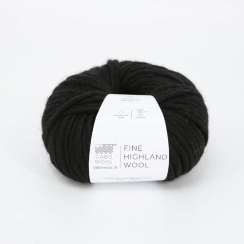 Włóczka, Gabo Wool Fine Highland Wool, 500 czarny