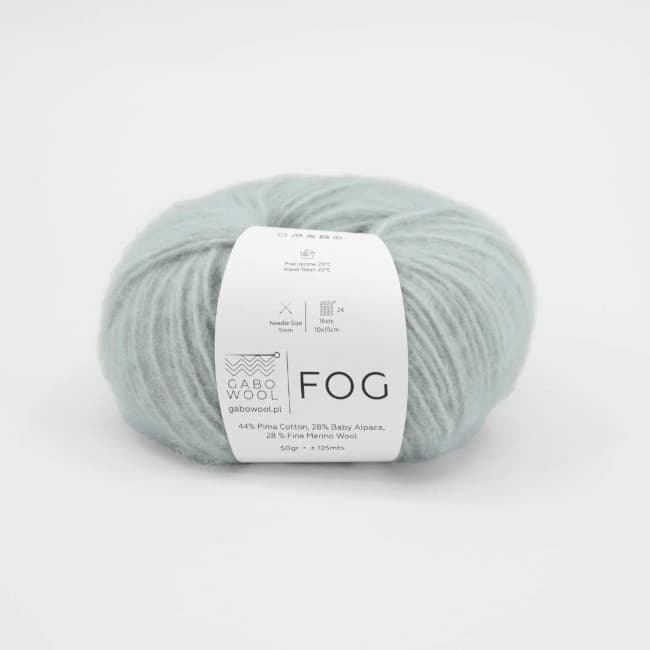 włóczka, Fog Gabo Wool, 6918 pastelowa szałwia