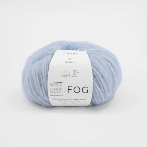 włóczka, Fog Gabo Wool, 6443 lodowy błękit