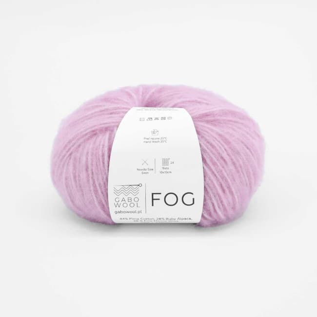 włóczka, Fog Gabo Wool, 6159 brudny róż
