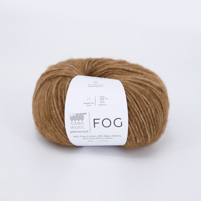 włóczka, Fog Gabo Wool, 6121 brązowy