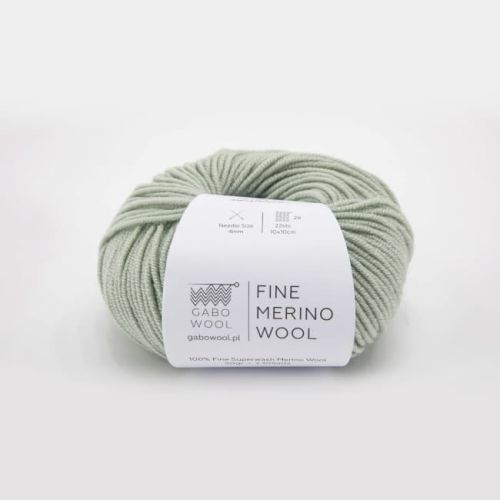 włóczka, gabo wool fine merino, szałwia VR8562