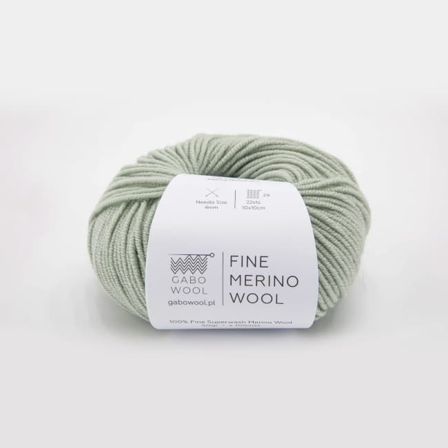 włóczka, gabo wool fine merino, szałwia VR8562