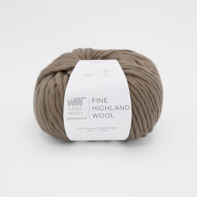 Włóczka, Gabo Wool Fine Highland Wool, 2140 ciemny beż