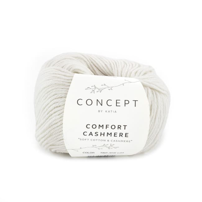 Włóczka, Katia Comfort Cashmere, 60 biały