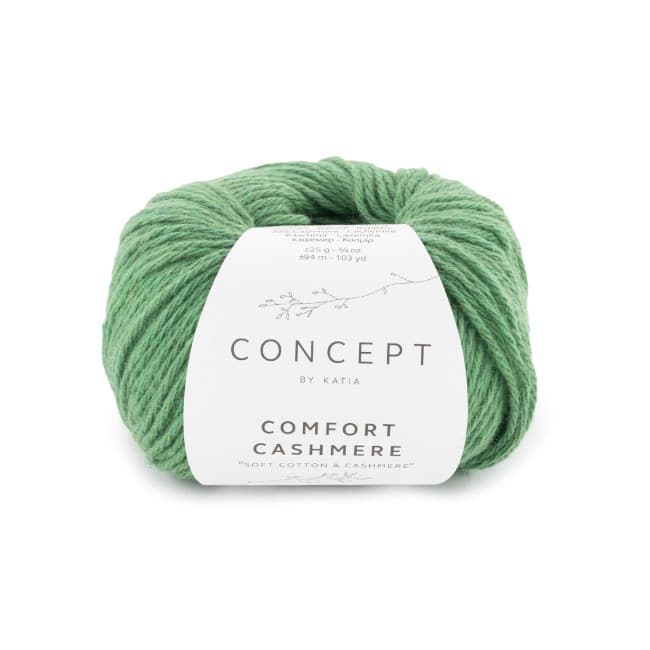 Włóczka, Katia Comfort Cashmere, 73 zielony