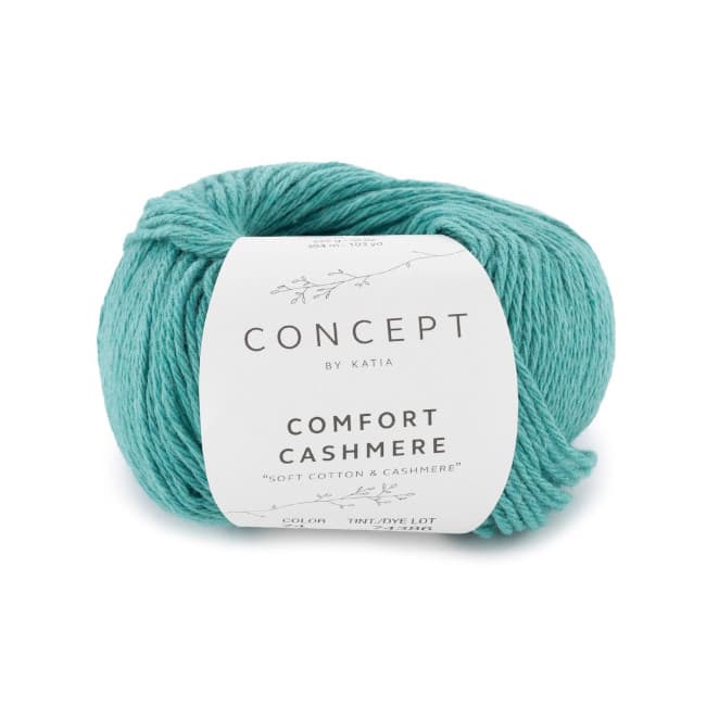 Włóczka, Katia Comfort Cashmere, 74 jasny szmaragd