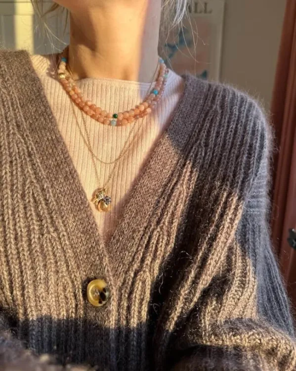 wzór na druty, Petiteknit Agnete Cardigan
