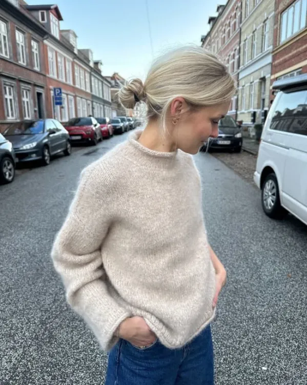 wzór na druty, Petiteknit Cloud Sweater