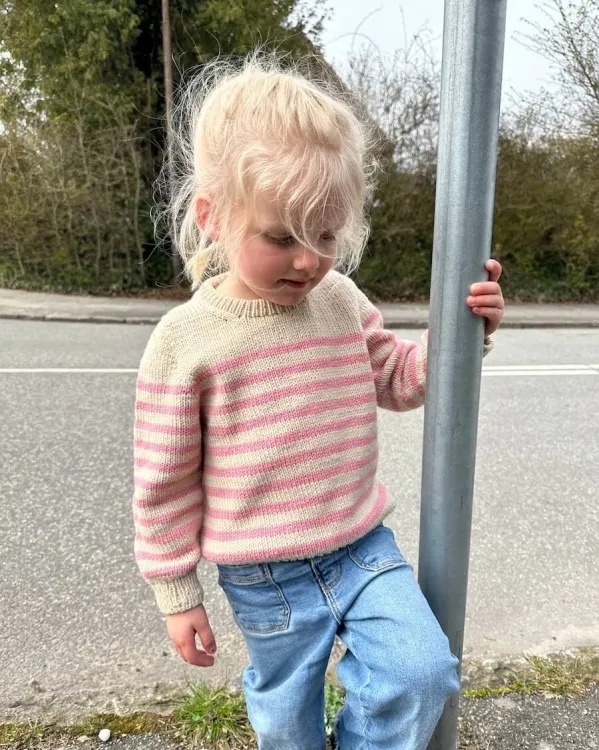 wzór na druty, Petiteknit Lyon Sweater Junior