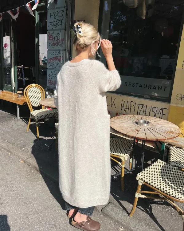 wzór na druty, Petiteknit No Frills Cardigan