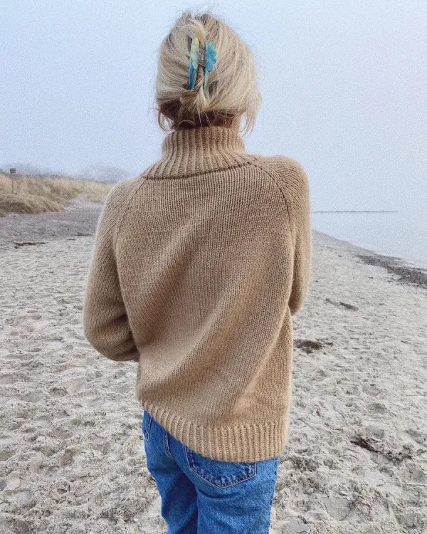 wzór na druty, PetiteKnit Zipper Sweater Light