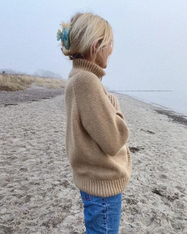 wzór na druty, PetiteKnit Zipper Sweater Light