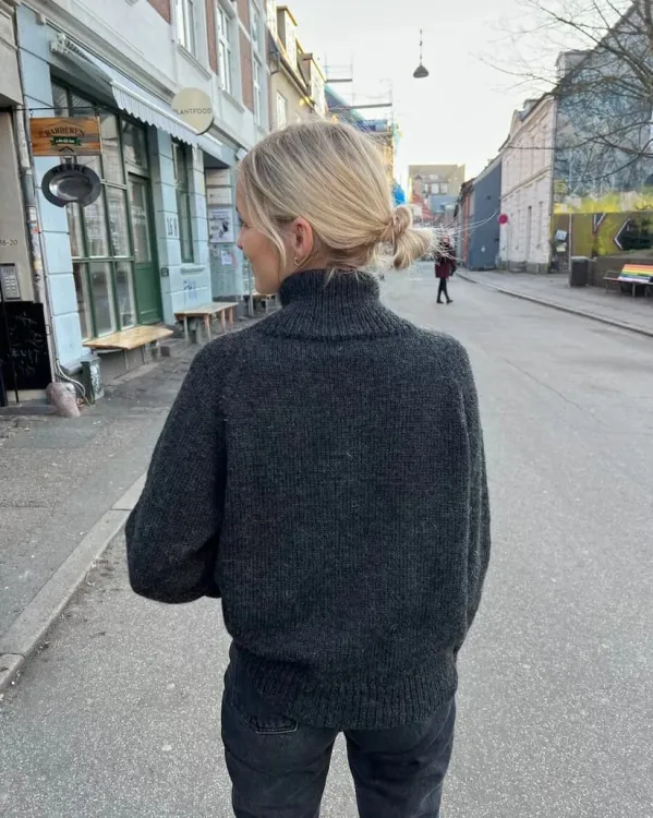 wzór na druty, PetiteKnit Zipper Sweater Light