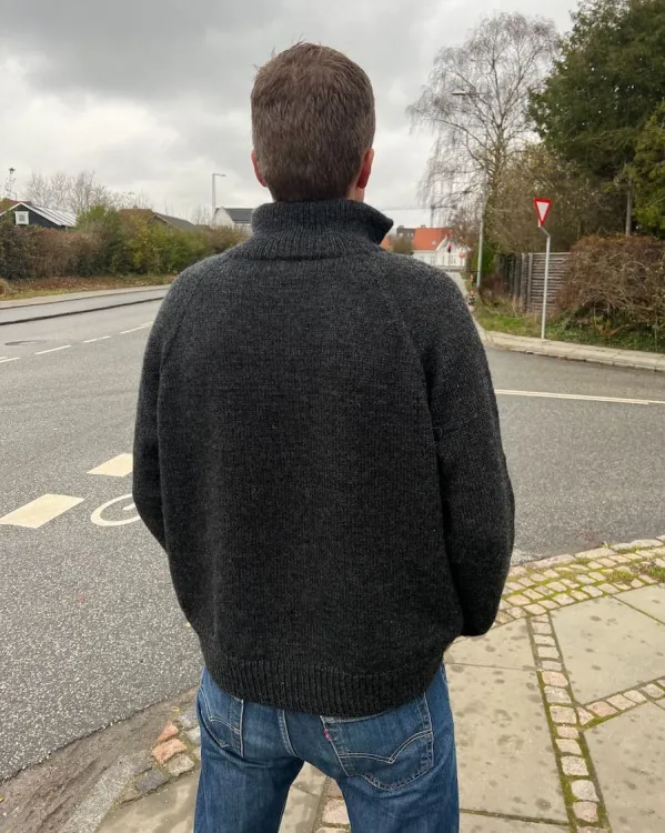 wzór na druty, PetiteKnit Zipper Sweater  Light Man
