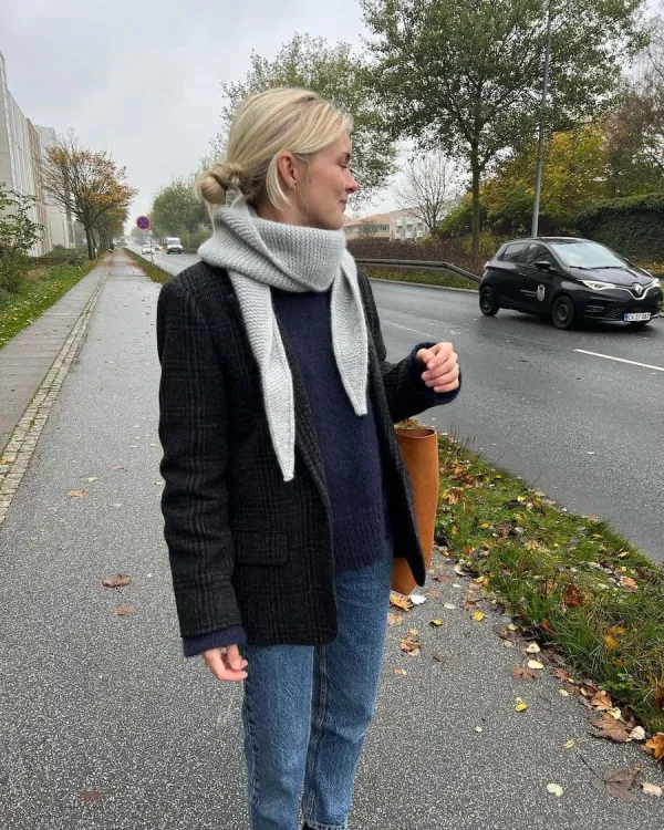 wzór na druty, PetiteKnit Sophie Shawl