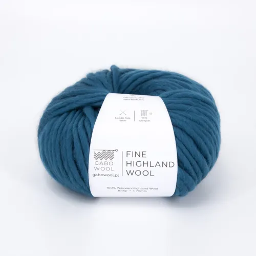 Włóczka, Gabo Wool Fine Highland Wool, 2396 petrol