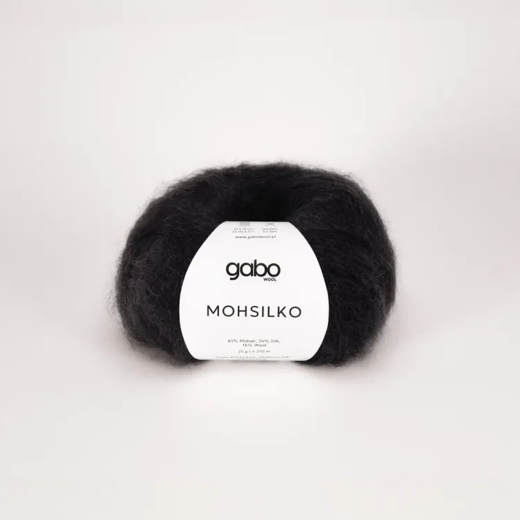 Włóczka, Mohsilko Gabo Wool,  500 czarny