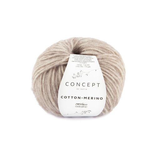 Włóczka, Katia Cotton Merino, 139 płowy brąz
