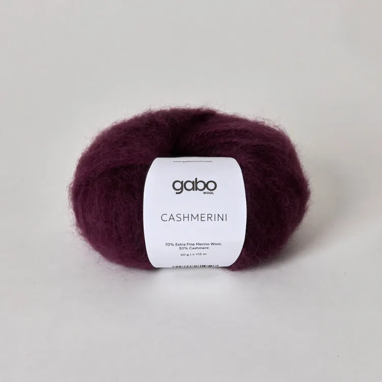 włóczka Cashmerini Gabo Wool, 5910 burgund