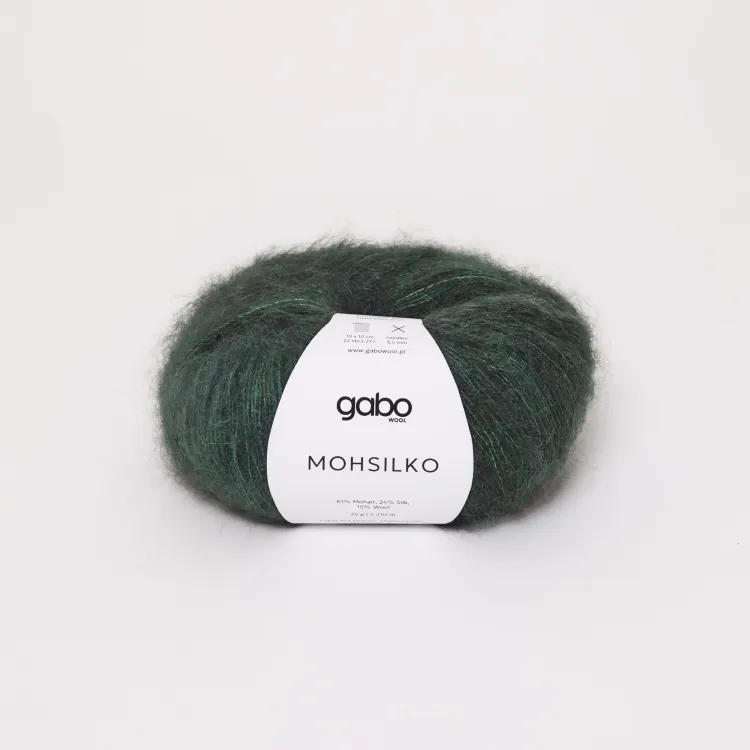 Włóczka, Mohsilko Gabo Wool, 4738 zielony mech