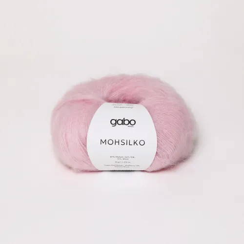 Włóczka, Mohsilko Gabo Wool, 4552 koronkowy róż