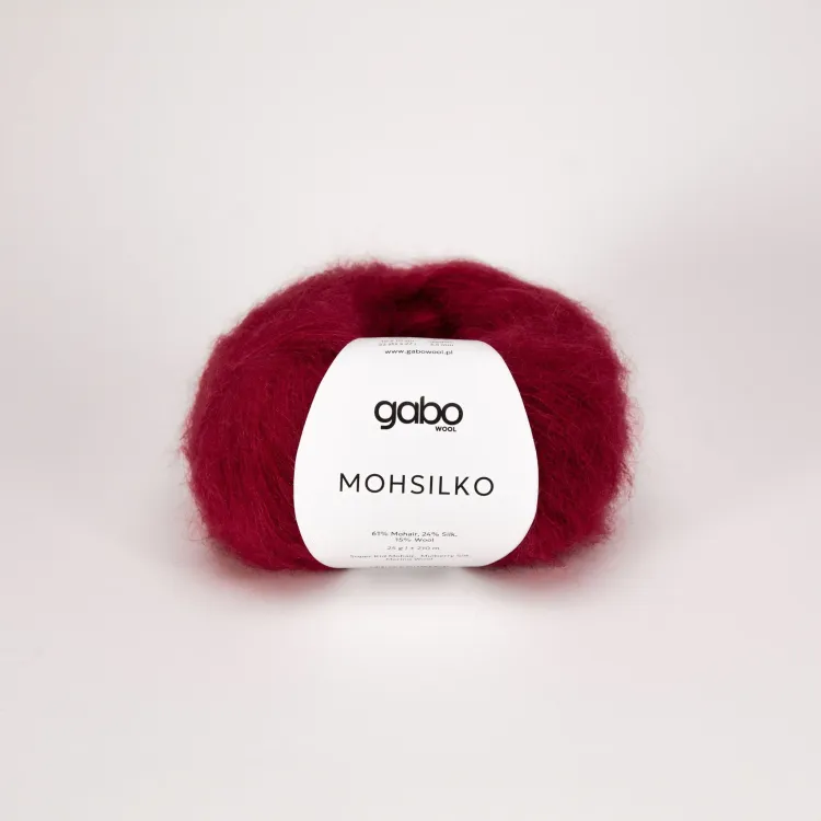 Włóczka, Mohsilko Gabo Wool,  4015 wino