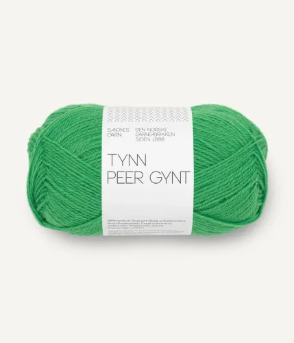 Tynn Peer Gynt, Sandnes Garn, jelly bean green 8236
