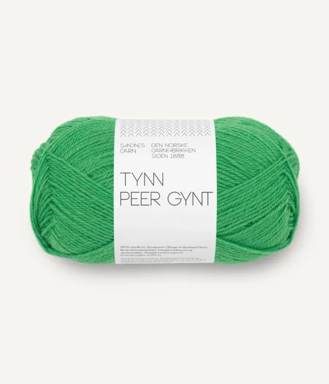 Tynn Peer Gynt, Sandnes Garn, jelly bean green 8236