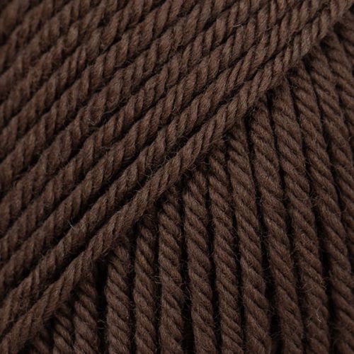 Drops Daisy, 35 ciemny brąz, wełna merino