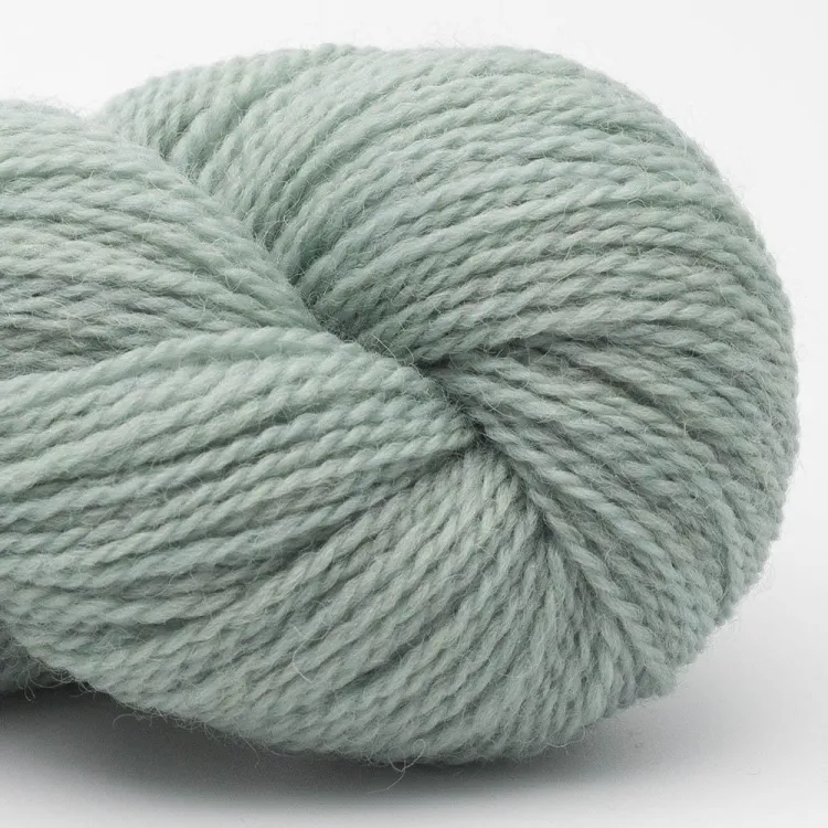 British Blue Wool  Fingering, Erika Knight,  mroźna zieleń 08