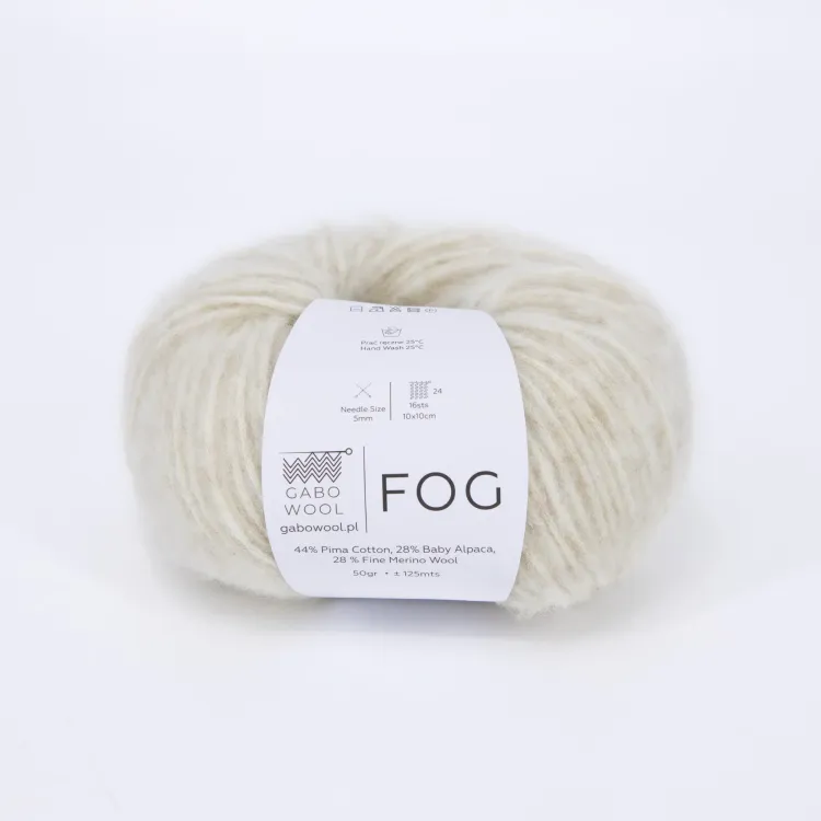 włóczka, Fog Gabo Wool, 6680 beż