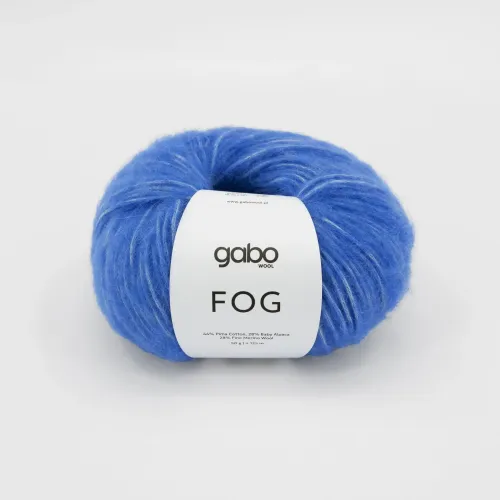 włóczka, Fog Gabo Wool, 6176 chabrowy niebieski