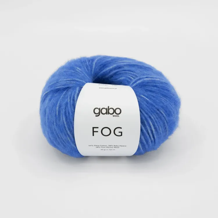 włóczka, Fog Gabo Wool, 6176 chabrowy niebieski