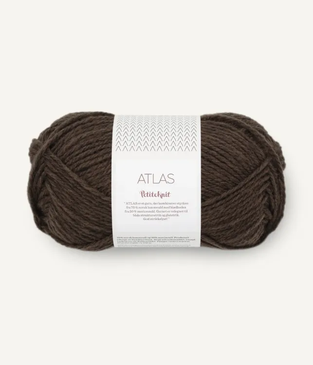 PetiteKnit  Atlas Sandnes Garn, coffee melange 2381