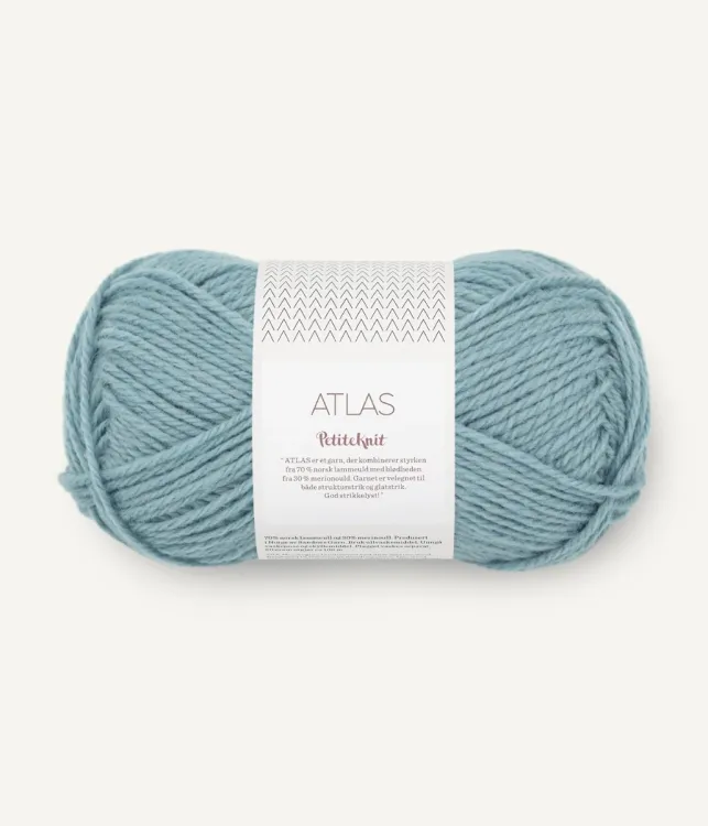PetiteKnit  Atlas Sandnes Garn, september sky 6351