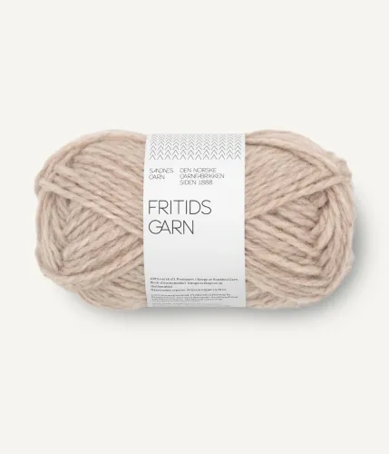 Fritidsgarn Sandnes Garn, lys beigmelert 3021