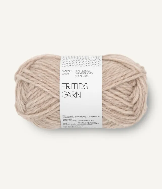 Fritidsgarn Sandnes Garn, lys beigmelert 3021