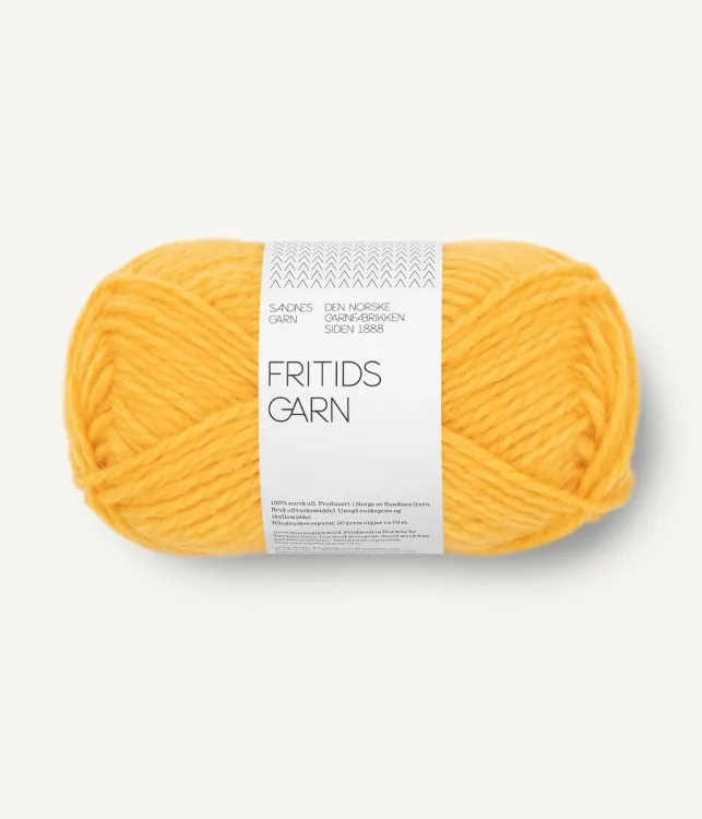 Fritidsgarn Sandnes Garn, gul 2206
