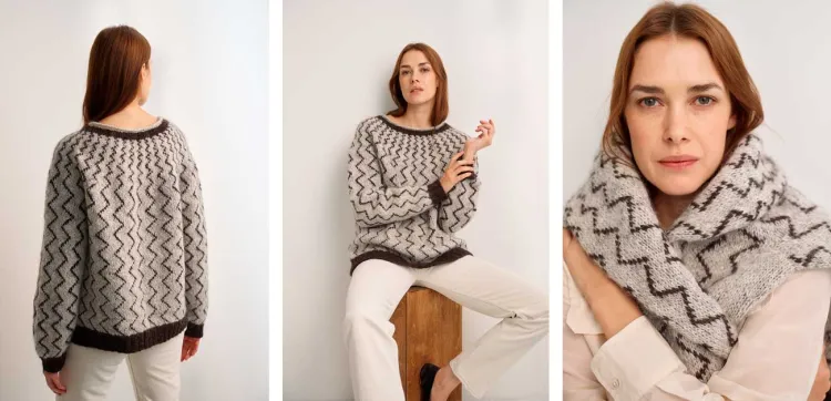 Ástþrúður-Sif-Sveinsdóttir wzór Książka52 Weeks of Sweaters Laine Publishing