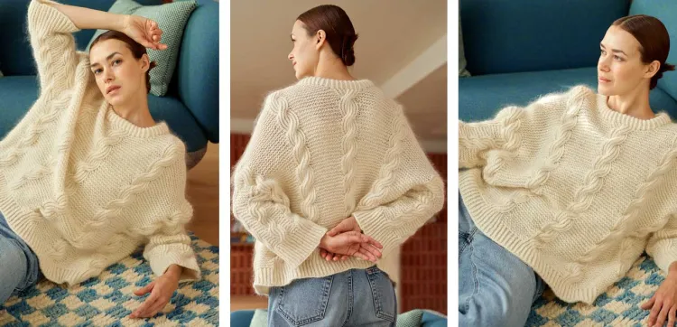 Yukie-Onodera wzór Książka52 Weeks of Sweaters Laine Publishing