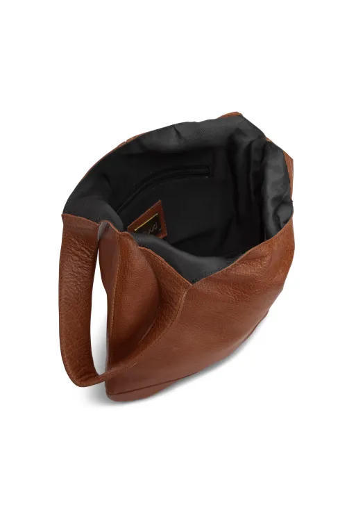 muud Dzana, skórzana torba projektowa, rich brown