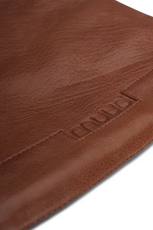 muud Dzana, skórzana torba projektowa, rich brown