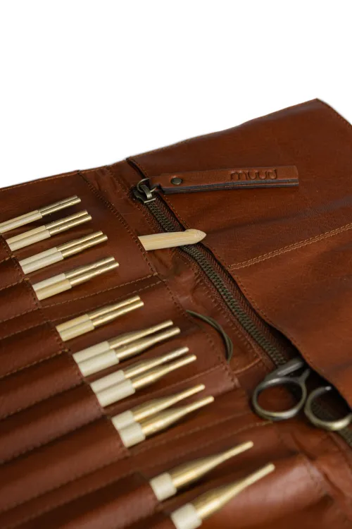 etui na druty, muud Stockholm XL, rich brown