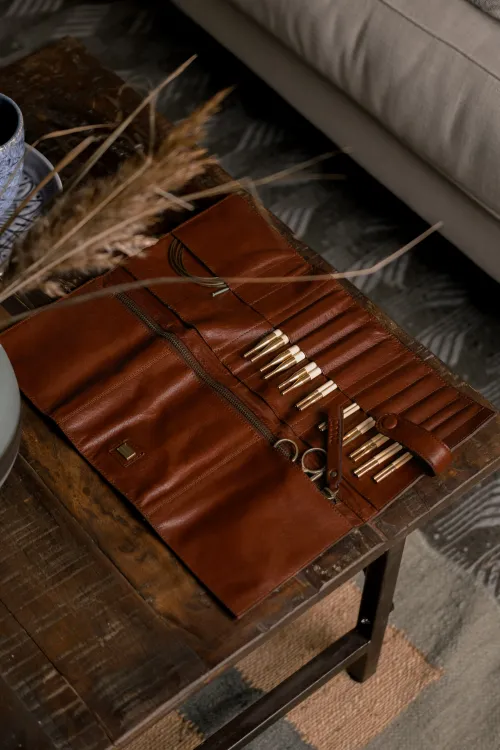 etui na druty, muud Stockholm XL, rich brown