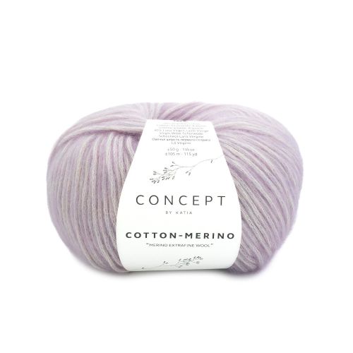 Włóczka, Katia Cotton Merino, 144 lawenda